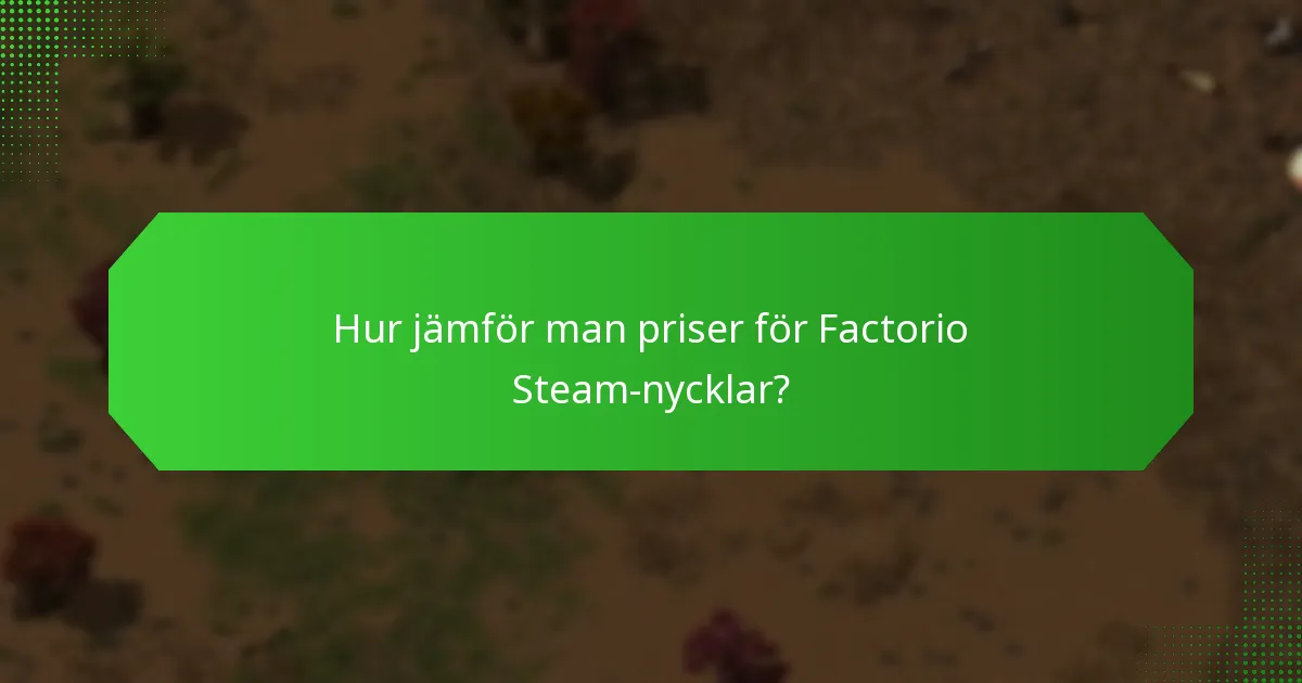 Vad är de aktuella marknadstrenderna för Factorio Steam-nycklar?