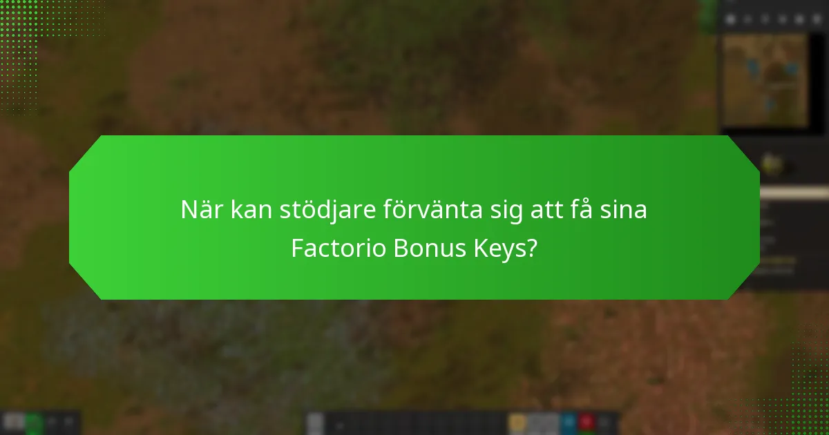 Vilka leveransmetoder används för Factorio Supporter Bonus Keys?